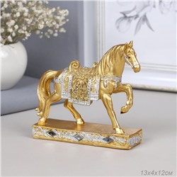 Статуэтка Лошадь 12 см / 9109 /уп 72/золото