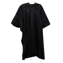 Dewal Пеньюар для стрижки «Глянец» AA04Black, 128 х 146 см, черный глянцевый 12508