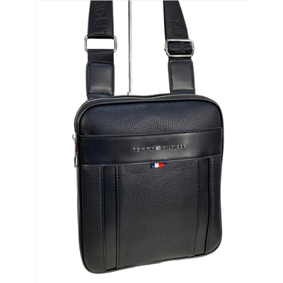 Сумка мужская из искусственной кожи, цвет черный