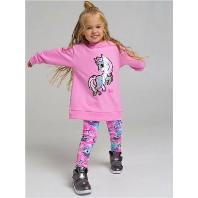 Комплект для девочки: толстовка, леггинсы