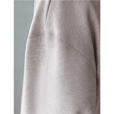 Свитшот из эластичного футера двухнитки с принтом