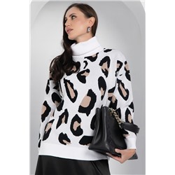 Джемпер Лоренсия (бело-бежевый) Б12700-18