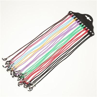 Шнурок для очков на шею 60 см, набор 12 штук, МИКС