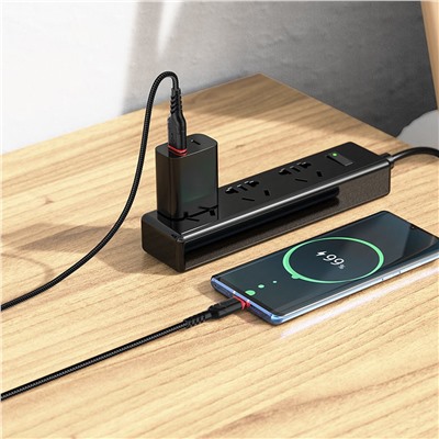 Кабель USB - Type-C Hoco X59 Victory PD 15W 100см 3A  (black)