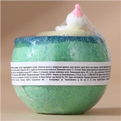 Бомбочка для ванны с игрушкой «Снеговик», 130 г, Чистое счастье