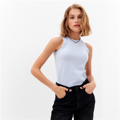 Майка женская MINAKU: Basic line, размер 44, светло-голубая