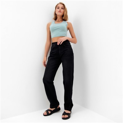 Топ женский MINAKU: Basic line, цвет аквамарин, размер 42