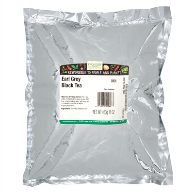 Frontier Natural Products, Earl Grey, черный чай, 453 г (16 унций)