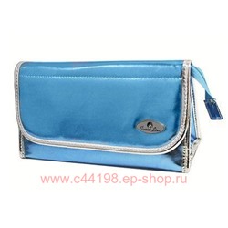 Scarlett Косметичка женская голубая на молнии 220х85х106 мм BG13 L-R467