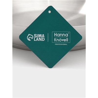 Сковорода Hanna Knövell, d=30 см, h=6 см, толщина стенки 0.6 мм, индукция, дно al+fe+al, нержавеющая сталь