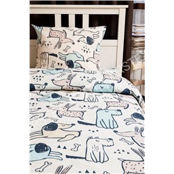 КПБ Pet dogs бязь 1,5 сп с 1 наволочкой