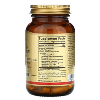 Solgar, Advanced Multi-Billion Dophilus, 60 растительных капсул