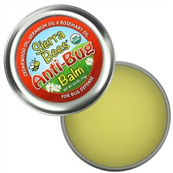 Sierra Bees, бальзам против насекомых, масло кедра, герани и розмарина, 17 г (0,6 унции)