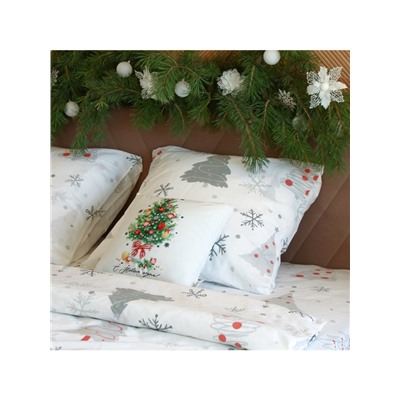 Подушка новогодняя Этель «Новогодняя ель», 40×40 см, 100% п/э, велюр