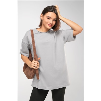 Женская футболка оверсайз из футера двухнитки Happyfox