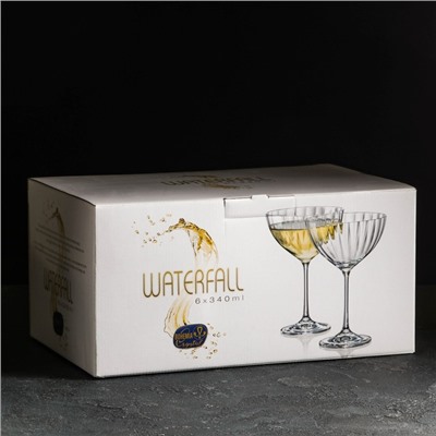 Набор креманок из хрустального стекла «Виола», 340 мл, 6 шт.