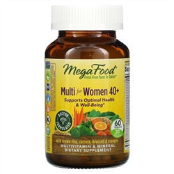 MegaFood, мультивитамины для женщин от 40 лет, 60 таблеток