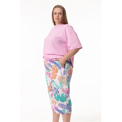 Пижама футболка и капри М325385рм