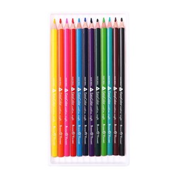 Карандаши цветные 12 цветов BrunoVisconti Easycolor, трёхгранные, особо мягкие