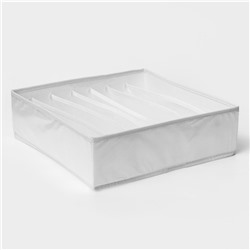 Органайзер для хранения белья LaDо́m, 7 ячеек, 32×32×10 см, белый