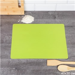 Силиконовый коврик 40х30 см / RY-878-B /уп 200/ зеленый 0,092