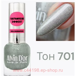Alvin D`or Лак для ногтей  Holographic тон 701 сияющие небеса 15 мл