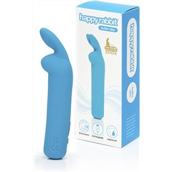 Голубая вибропуля с ушками Rechargeable Rabbit Ears Bullet Vibrator