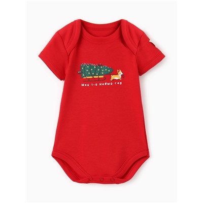 Боди детское «Крошка Я» My 1st Christmas, рост 68-74 см