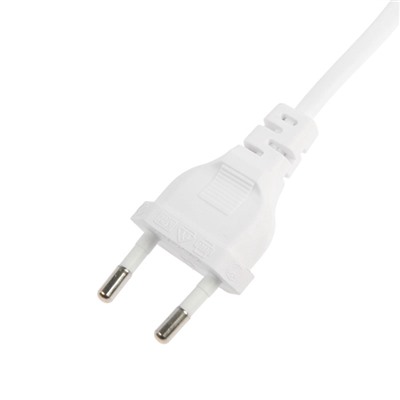 Патрон на гибкой ножке под лампу, E27, 30 см, с выключателем, 220 В, белый