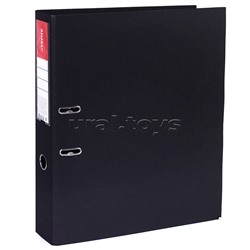 Папка с арочным механизмом A3 75 мм PP двусторонний разобранная вертикальная, наварной карман с этикеткой, черная