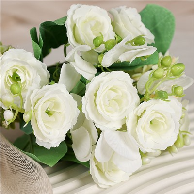 Цветок искусственный Букет роз 30 см / BR-30 /уп 1200/ (Голубой)