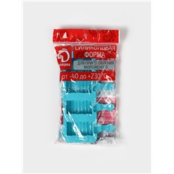 Форма для мороженого «Венеция», силикон, 19.3×11×2.4 см, 4 ячейки (5.5×2.9 см), МИКС