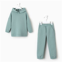 Костюм детский (худи, брюки) MINAKU, хаки, рост 110 см