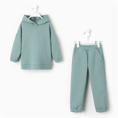 Костюм детский (худи, брюки) MINAKU, хаки, рост 110 см