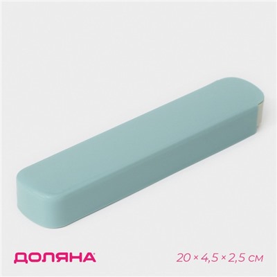 Футляр для столовых приборов выдвижной Доляна, 20×4.5×2.5 см, МИКС