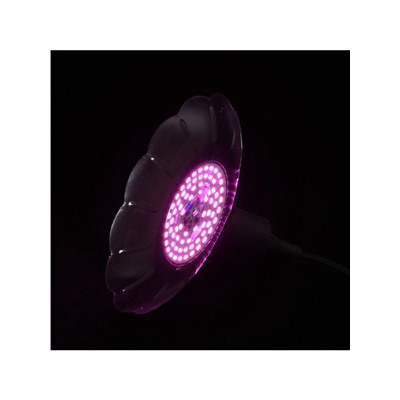 Фитолампа для растений Luazon Lighting «Ромашка», 25 Вт, Е27, 230 мм, IP20, 220 В, 160°, мультиспектральная