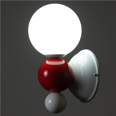 Светильник «Луиджи» LED 7 Вт 3000-6000К бело-красный 12×25 см