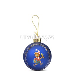 Елочный стеклянный шар "Волшебный ключик" 8 см