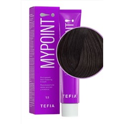 TEFIA Mypoint 5.81 Гель-краска для волос тон в тон / Светлый брюнет коричнево-пепельный, безаммиачная, 60 мл KRISTALLER, 1114505