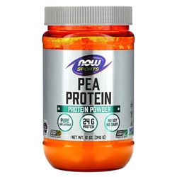 Now Foods, Sports, гороховый протеин, без добавок, 340 г (12 унций)
