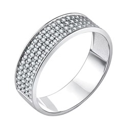 Кольцо из серебра куб.циркон., Л-21354