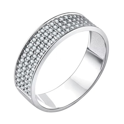 Кольцо из серебра куб.циркон., Л-21354