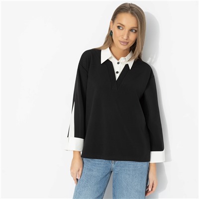 Блуза с имитацией многослойности, Легенда в кадре (эталон)