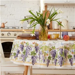 Скатерть «Этель» Provence, d=150 ±3 см, 100% хлопок, саржа 190 г/м²