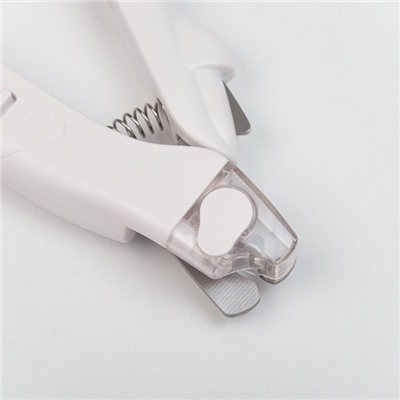 Умный когтерез для животных, с пилкой, LED фонарём и контейнером для когтей, на батарейках