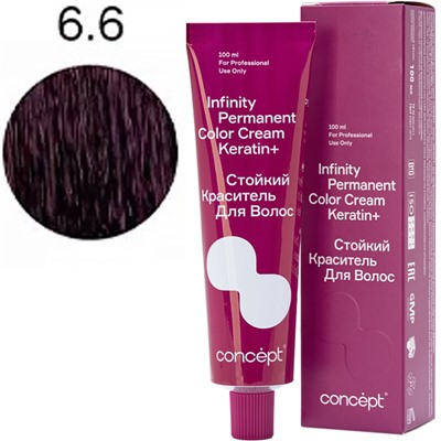 CONCEPT Infinity Стойкий краситель для волос 6.6 Русый фиолетовый 100 мл