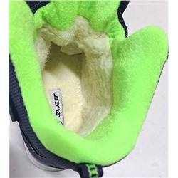 92M-YC-1553 син/зел Ботинки зима для мальчиков (29-35)/14