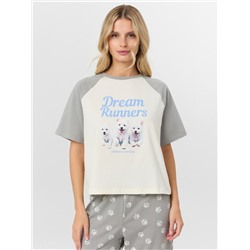 КОМПЛЕКТ ЖЕНСКИЙ (ФУТБОЛКА, БРИДЖИ) 592631