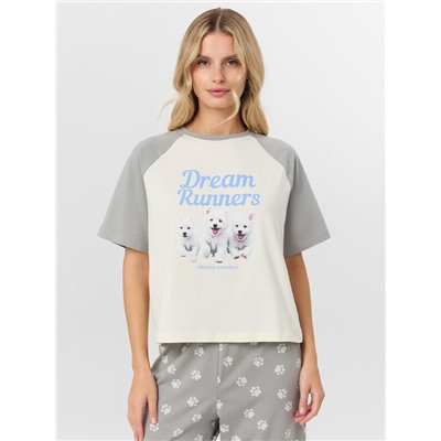 КОМПЛЕКТ ЖЕНСКИЙ (ФУТБОЛКА, БРИДЖИ) 592631