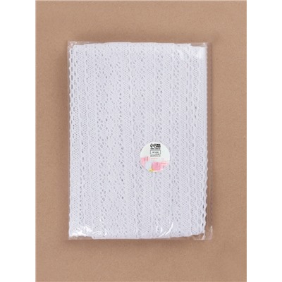 Кружево вязаное, 55 мм, 10±1 м, белое